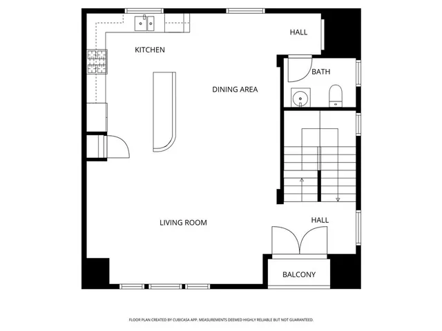 a black and white photo of a floor plan