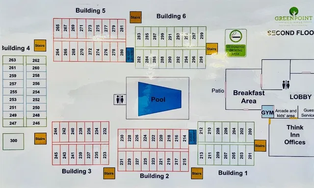 a view of a painting on the wall