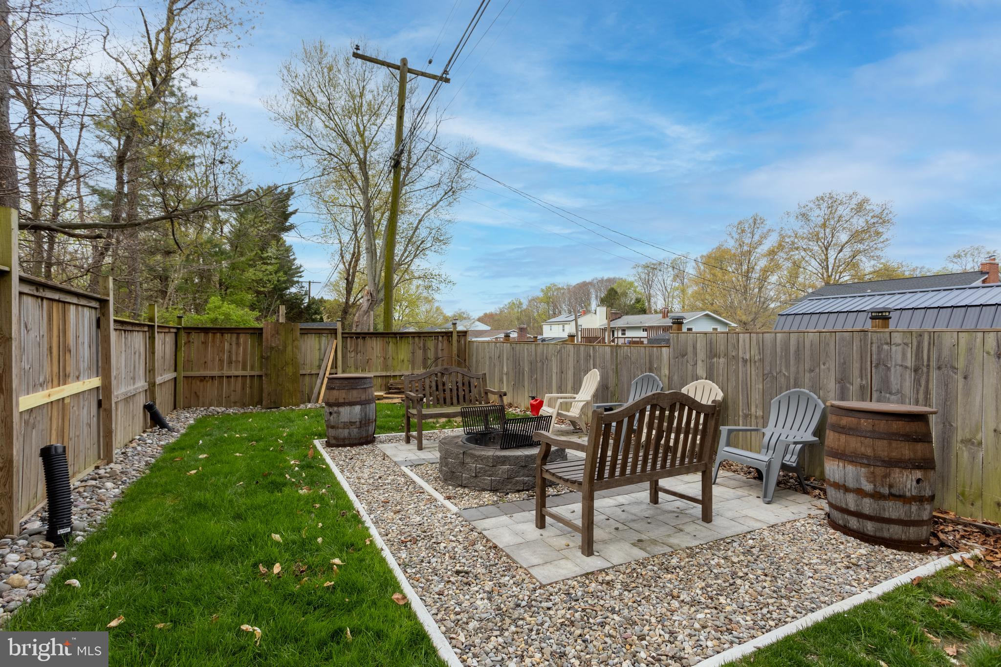 301 Bynum Ridge Road Forest Hill, MD 21050 - Photo 56 of 59 Custom Fire Pit Area Behind Separate Fence