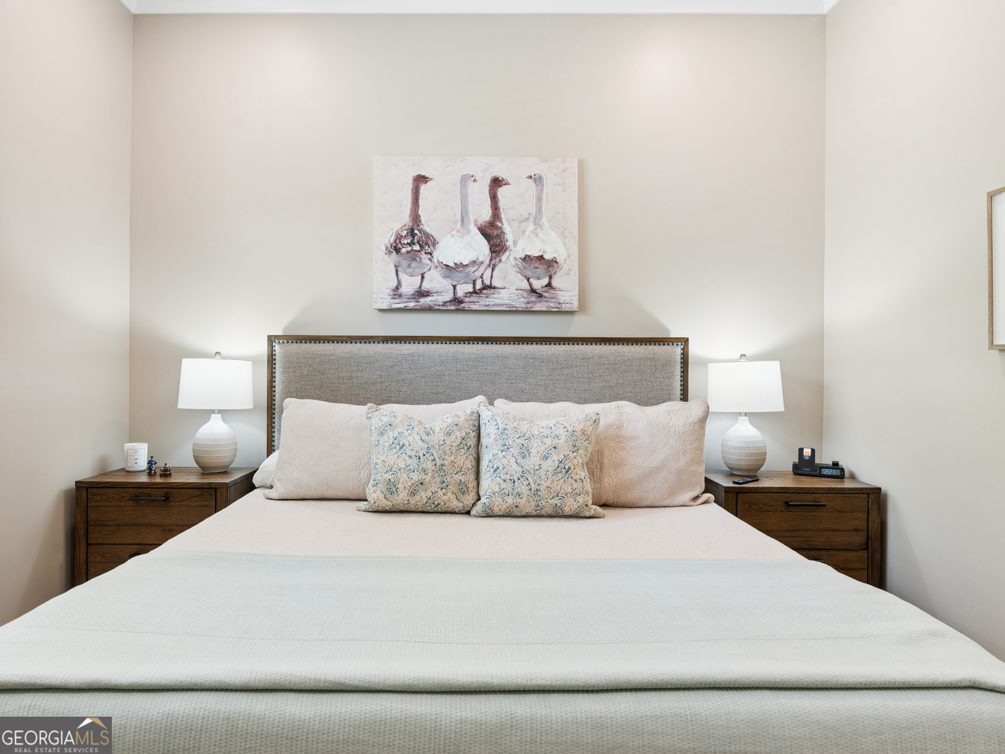 143 Carlota Way Hartwell, GA 30643 - Photo 17 of 48 a bedroom with a bed and night stand