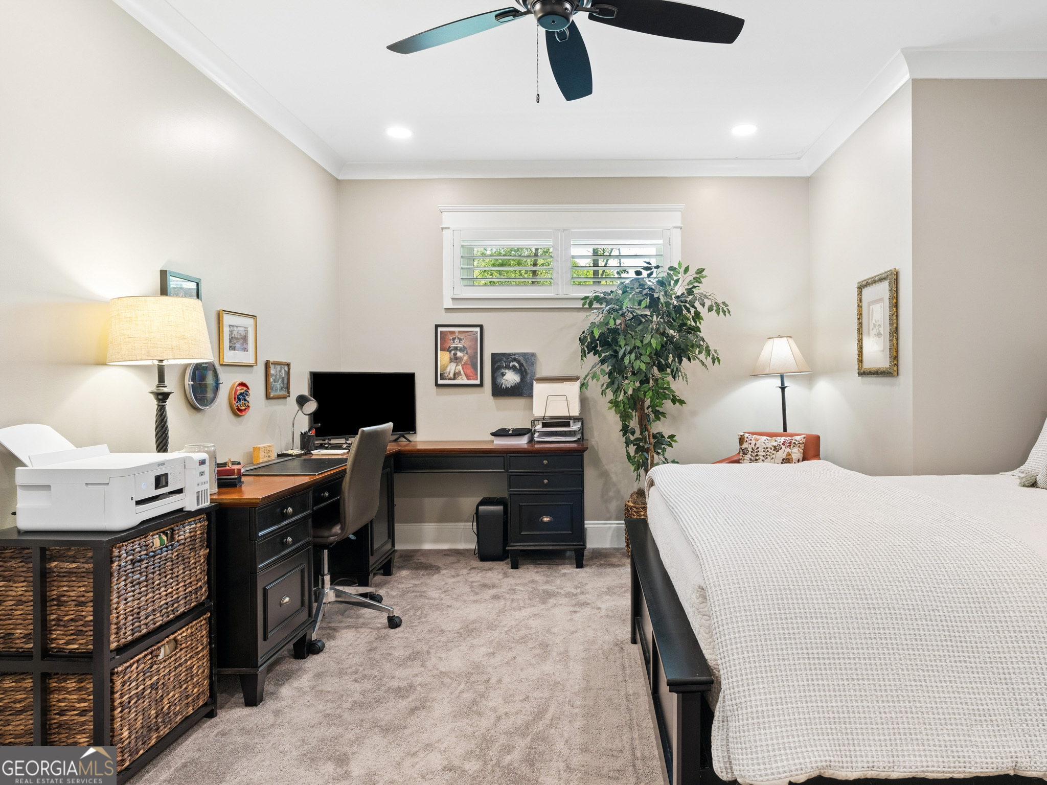 143 Carlota Way Hartwell, GA 30643 - Photo 25 of 48 a bedroom with a bed and a desk