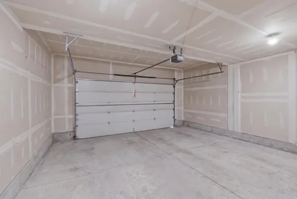 a view of a garage