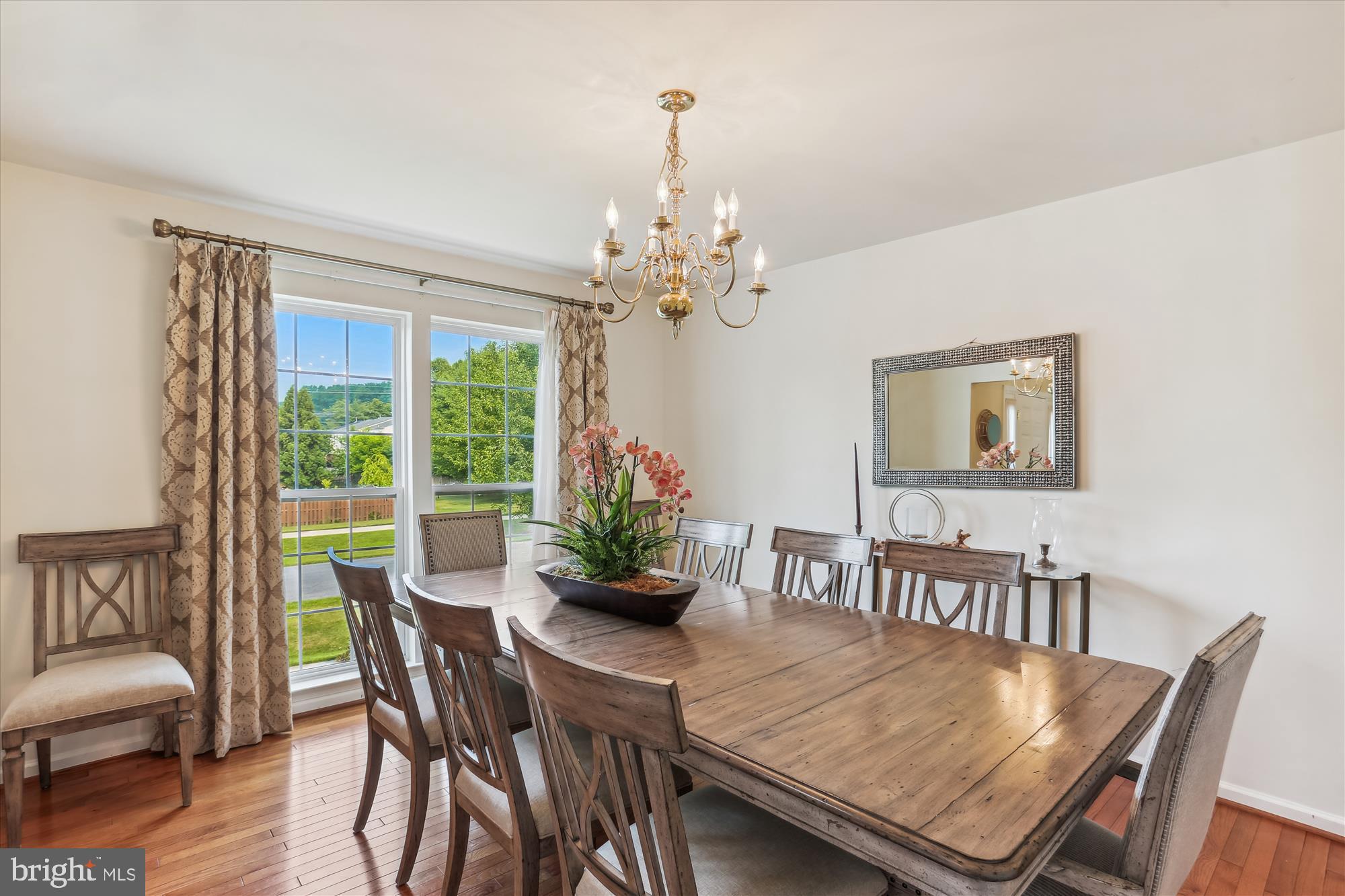 Bright lit Dining Room