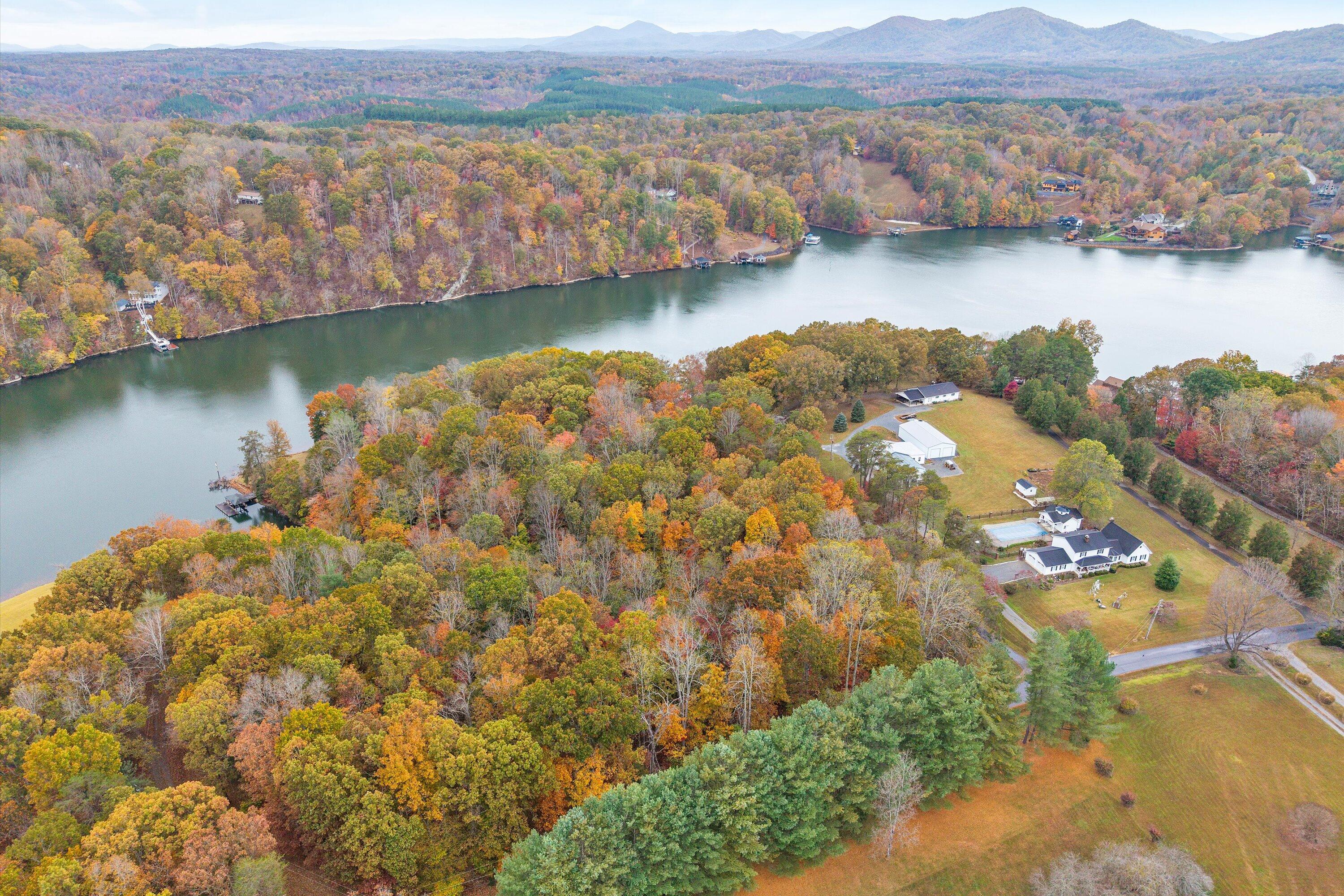 0 Thomason Lane Goodview, VA 24095 - Photo 15 of 15 an aerial view of residential house with outdoor space and lake view