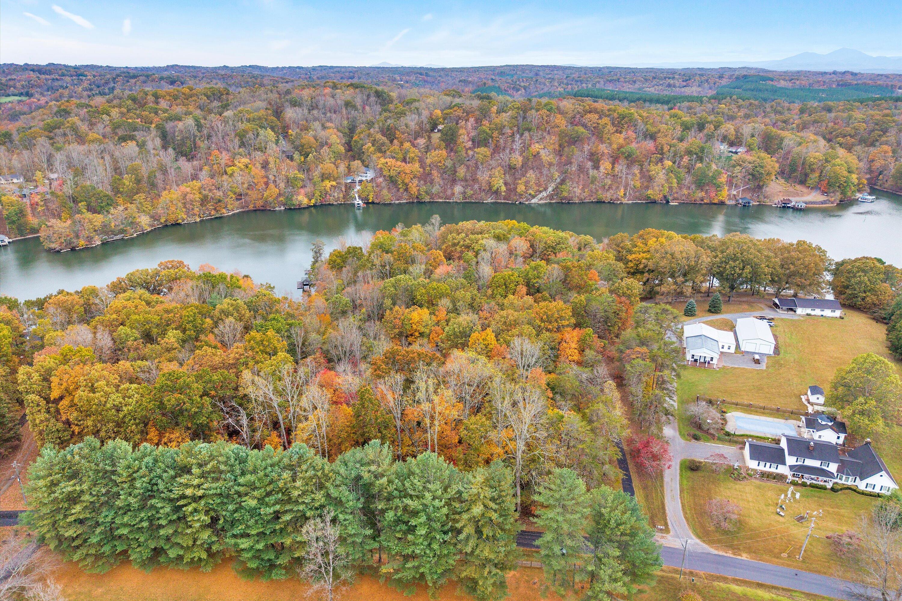 0 Thomason Lane Goodview, VA 24095 - Photo 7 of 15 a view of a lake with a mountain in the background