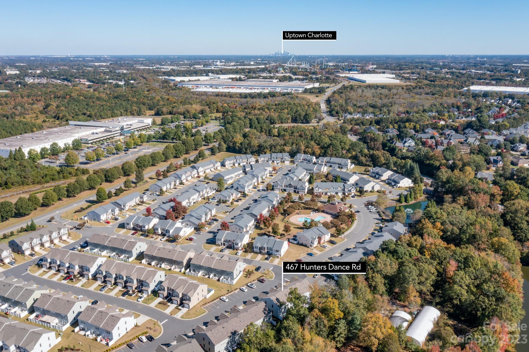 467 Hunters Dance Road Fort Mill, SC 29708 - Photo 26 of 28 an aerial view of multiple house