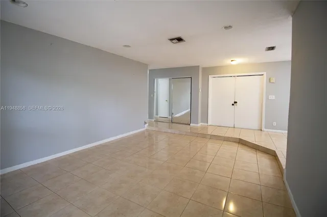 a view of an empty room