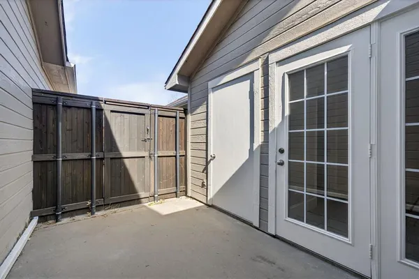 a view of front door