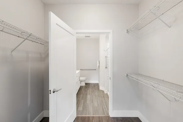 a view of bathroom with a toilet