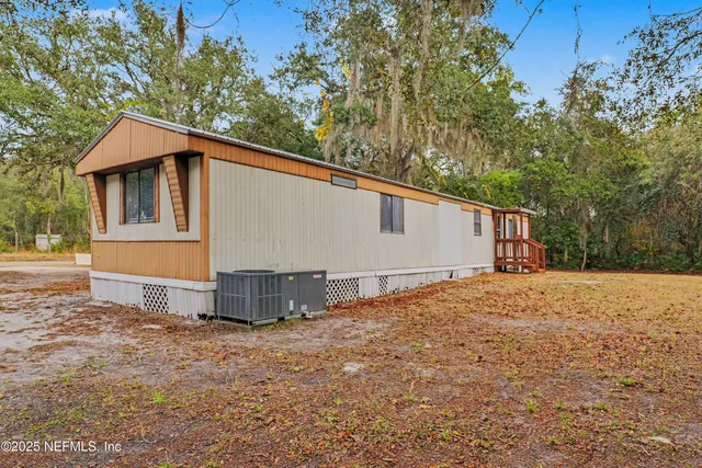 a backyard of a house