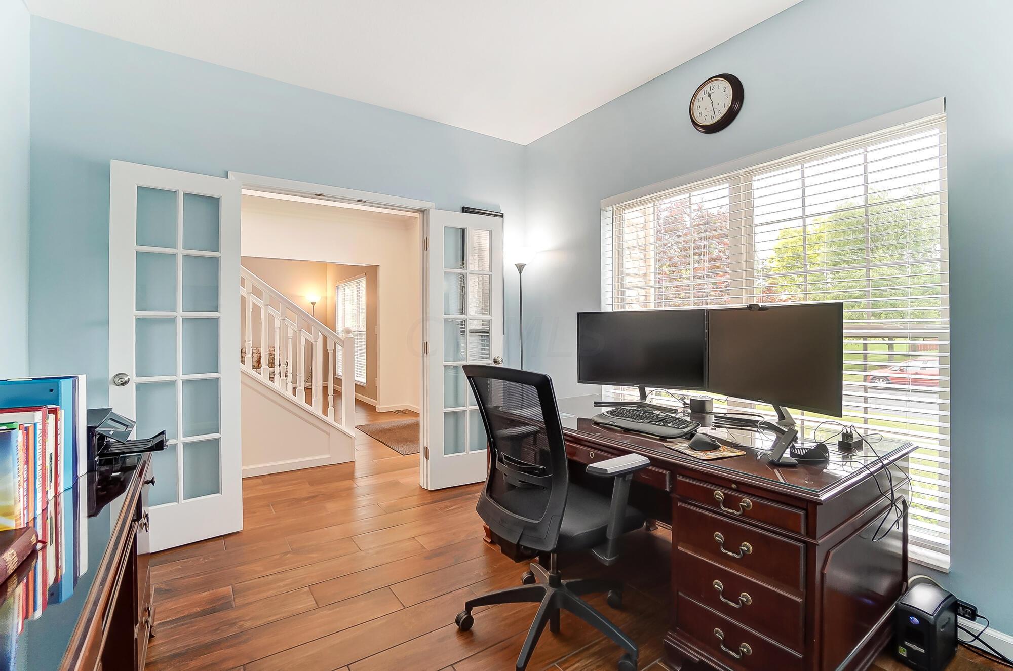 5674 Steward Road Galena, OH 43021 - Photo 15 of 82 Office area with glass French doors makes woking from home convenient