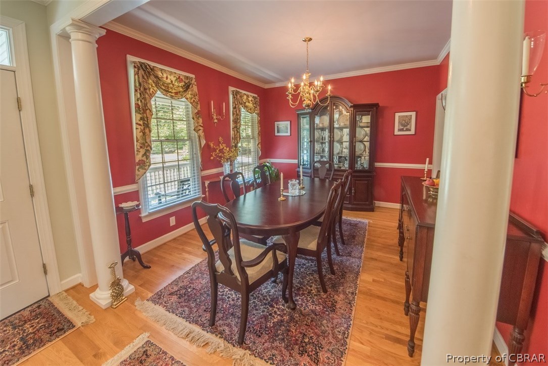 1804 Kates Neck Road Locust Hill, VA 23092 - Photo 4 of 23 Beautiful and spacious dining room with wood floors.