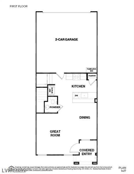 495 Blue Ridge Cove Henderson, NV 89002 - Photo 32 of 32 A well-organized first-floor plan features a spacious great room and an attached two-car garage.