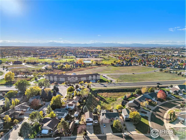 an aerial view of a city