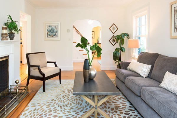 22 Goodnough Road Brookline, MA 02467 - Photo 3 of 11 a living room with furniture