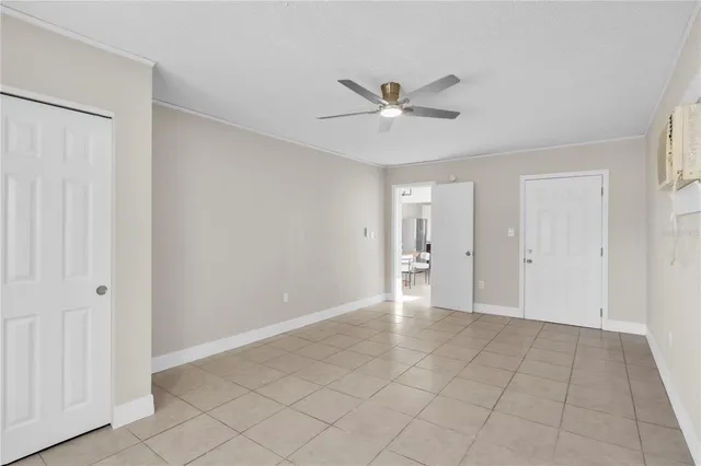 a view of an empty room