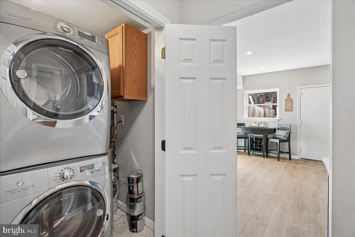 817 4th Street Northeast Washington, DC 20002 - Photo 16 of 40 a view of livingroom with washer and dryer
