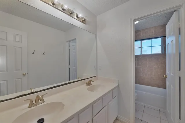 a bathroom with a sink and a bathtub