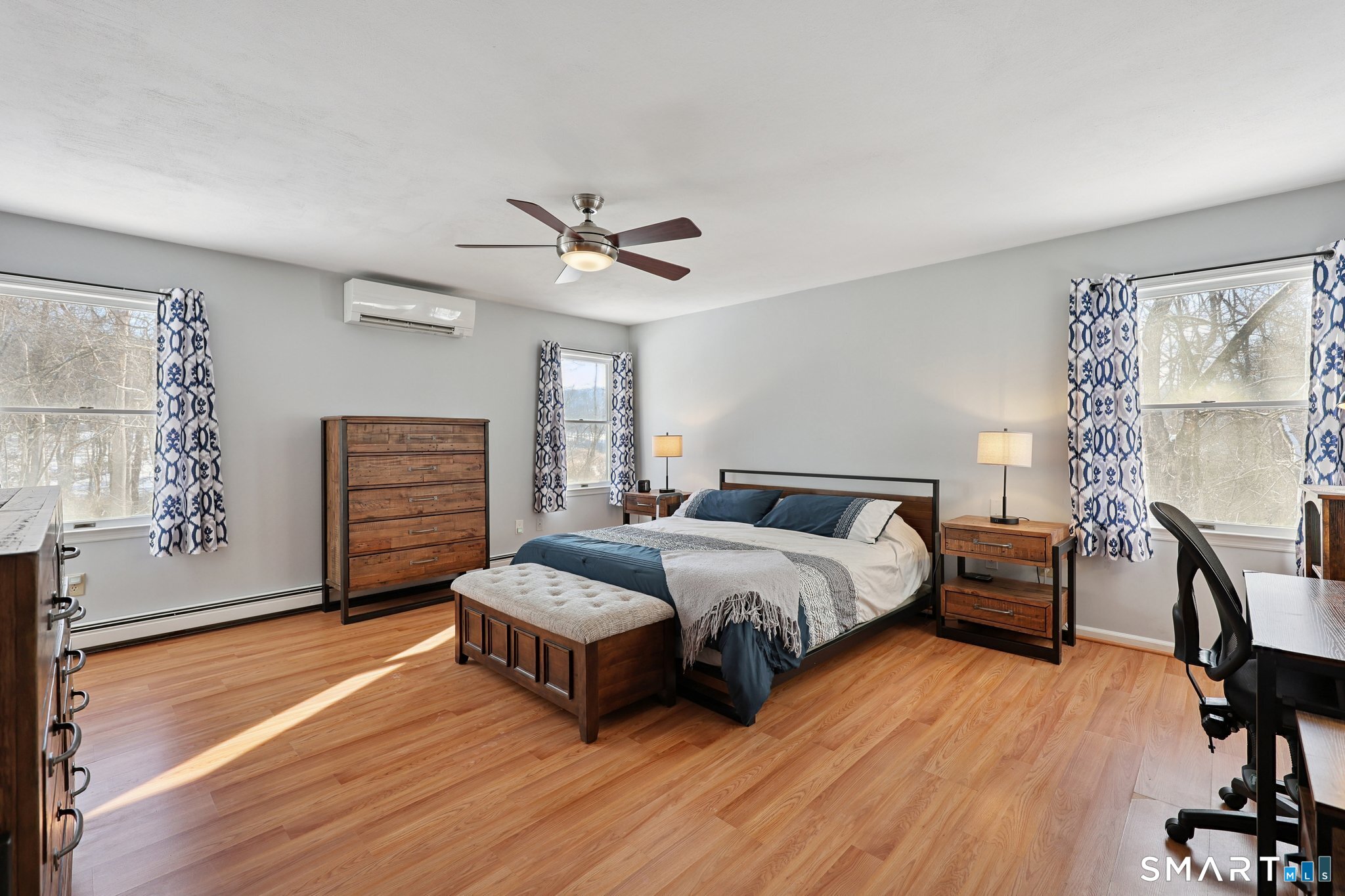 36 Bigelow Road New Fairfield, CT 06812 - Photo 13 of 37 Large primary bedroom with walk-in closet and newly renovated full bath.