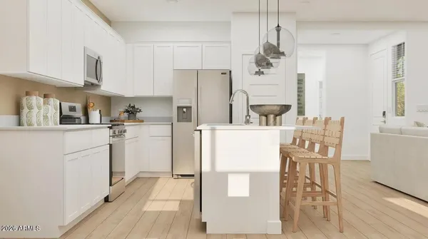 a picture of a room with a white wall and a picture