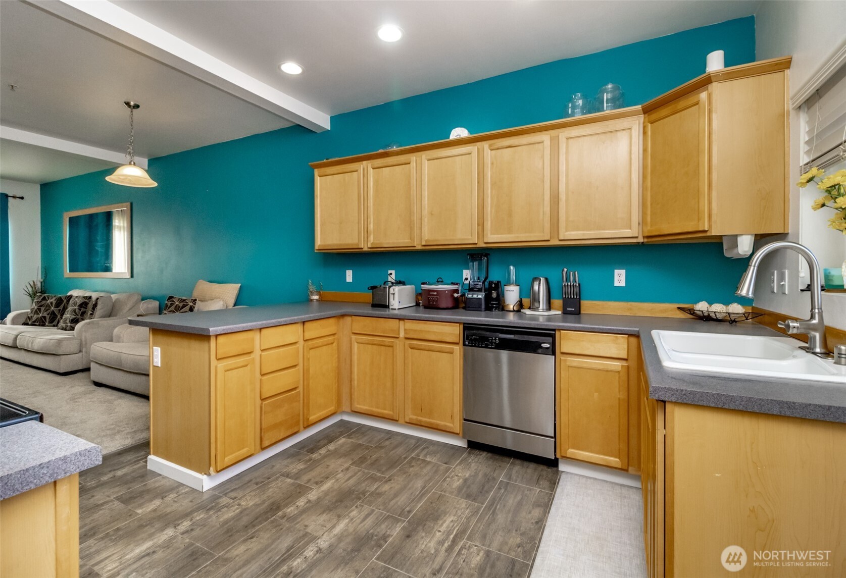 5305 Military Road East, Unit A Tacoma, WA 98446 - Photo 2 of 39 a kitchen with stainless steel appliances granite countertop a sink stove and cabinets
