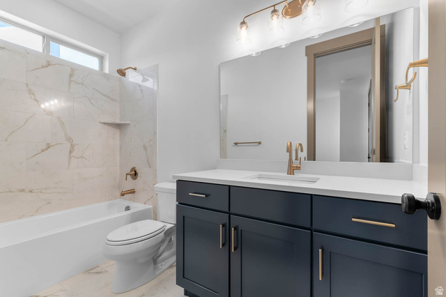 2724 Mt Jordan Road Sandy, UT 84092 - Photo 22 of 33 Bathroom with shower / bathtub combination and vanity