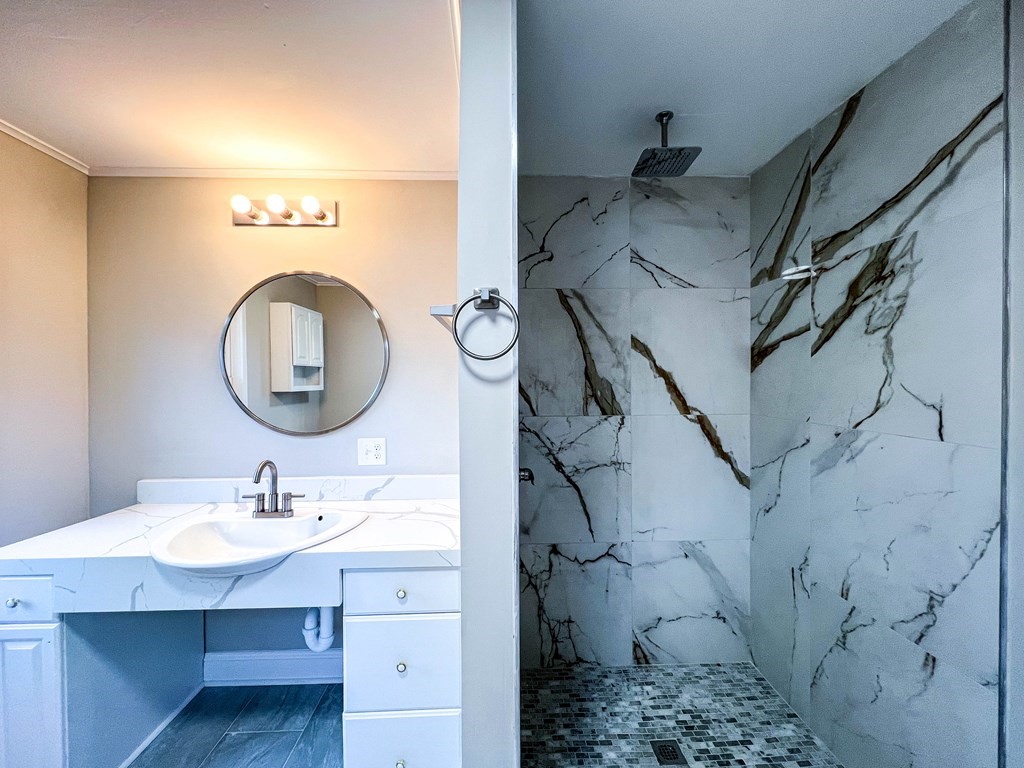 67 Waltham Street Maynard, MA 01754 - Photo 10 of 29 a en suite bathroom with a sink and a mirror