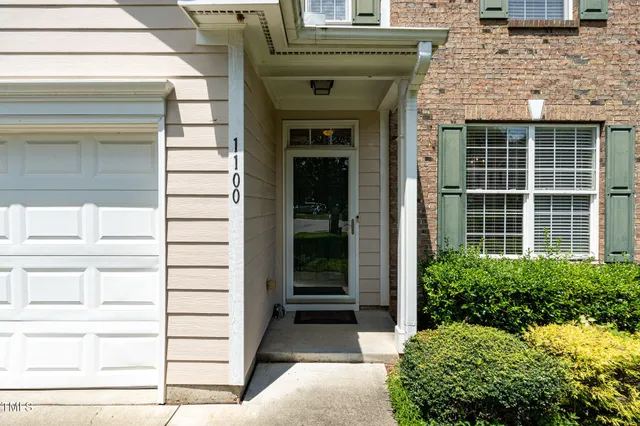 a front view of a house with a window