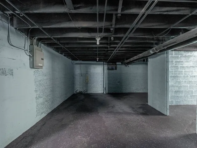 a view of a porch with windows