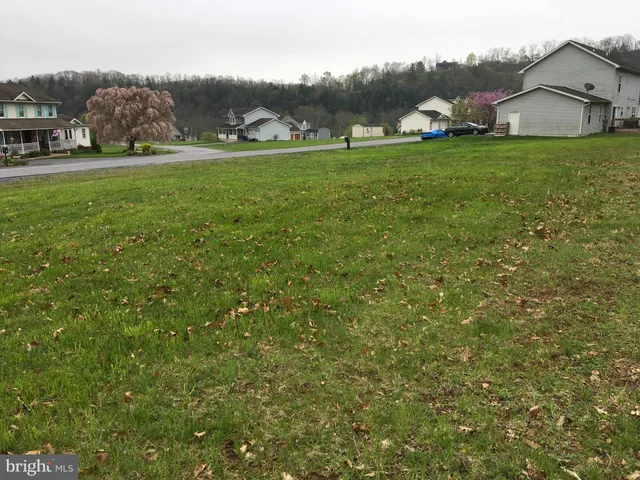a view of a house with a big yard and large trees
