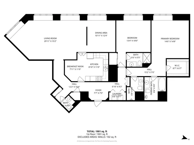 $715,000 | 950 North Michigan Avenue, Unit 3104, Chicago, IL 60611