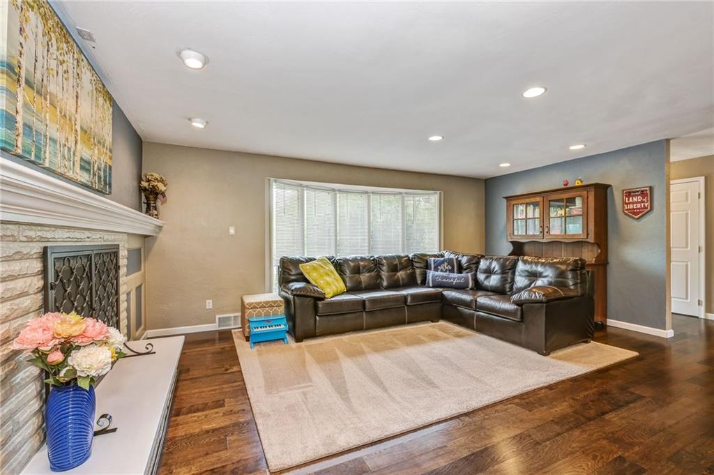 1731 Beaver Grade Road Coraopolis, PA 15108 - Photo 8 of 25 Large Living Room freshly painted with beautiful hardwood flooring through out!