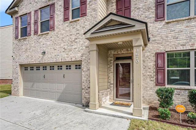 a front view of a house