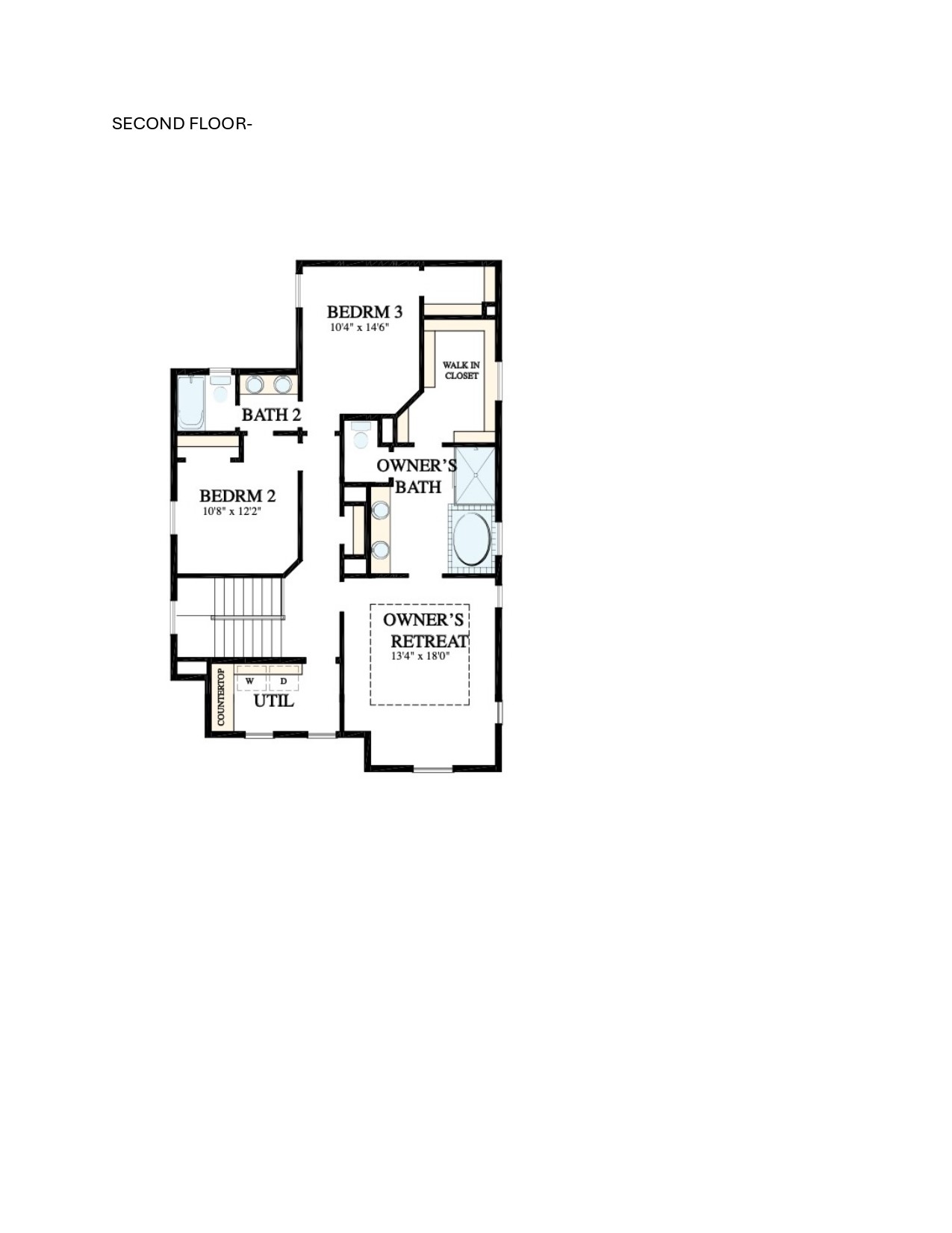 6313 Rotunda View Austin, TX 78747 - Photo 9 of 9 Floor Plan - 2nd Floor