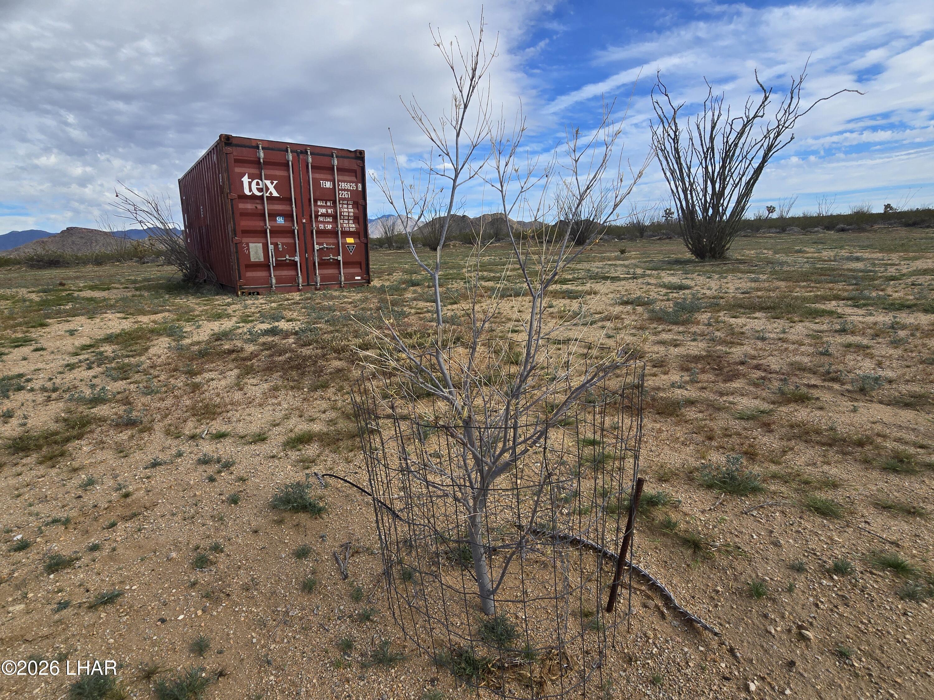 3412 South Lone Ranger Road Yucca, AZ 86438 - Photo 7 of 18 a view of a wooden floor with a yard