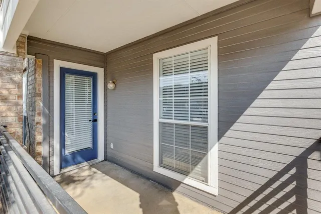 a view of front door of house