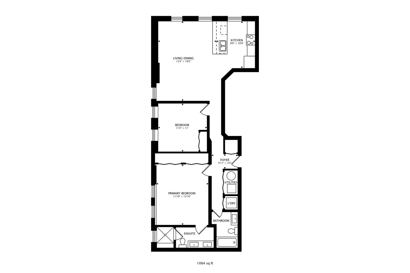 1256 North Cleaver Street, Unit 2E Chicago, IL 60642 - Photo 18 of 18 a picture of floor plan