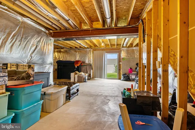 a view of storage and utility room