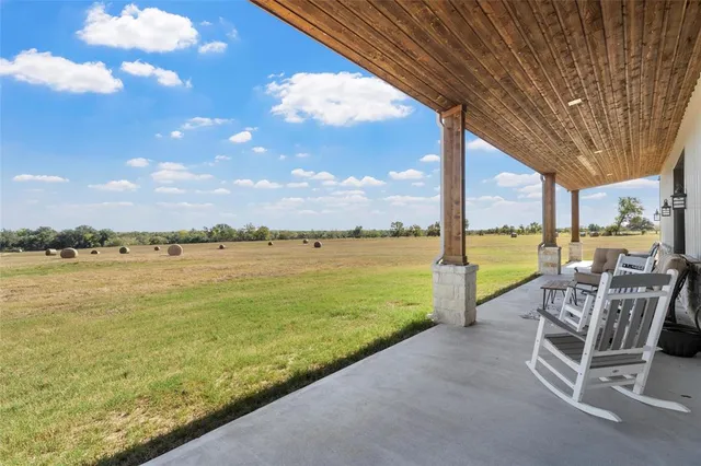 a view of an ocean from a balcony