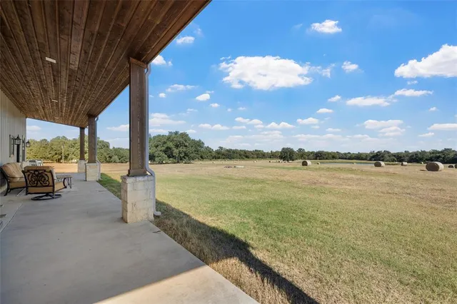 a view of lake from balcony
