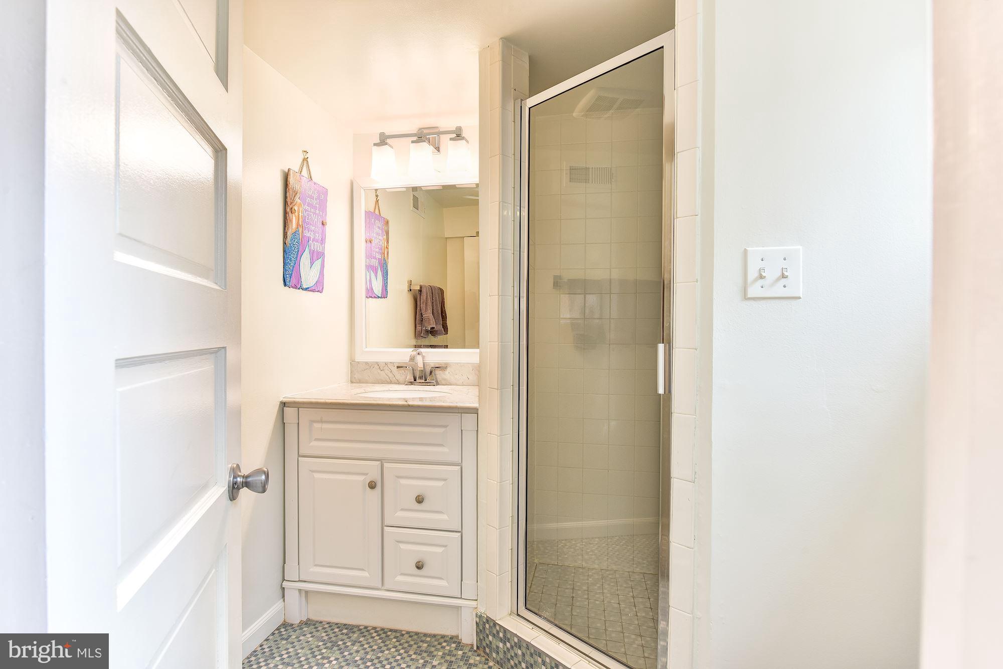 4504 Chesapeake Street Northwest Washington, DC 20016 - Photo 18 of 21 Second Bathroom lower level renovated