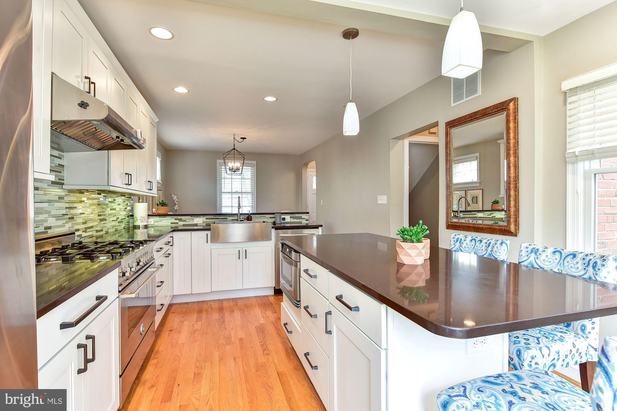4504 Chesapeake Street Northwest Washington, DC 20016 - Photo 7 of 21 Kitchen Island w seating for 3