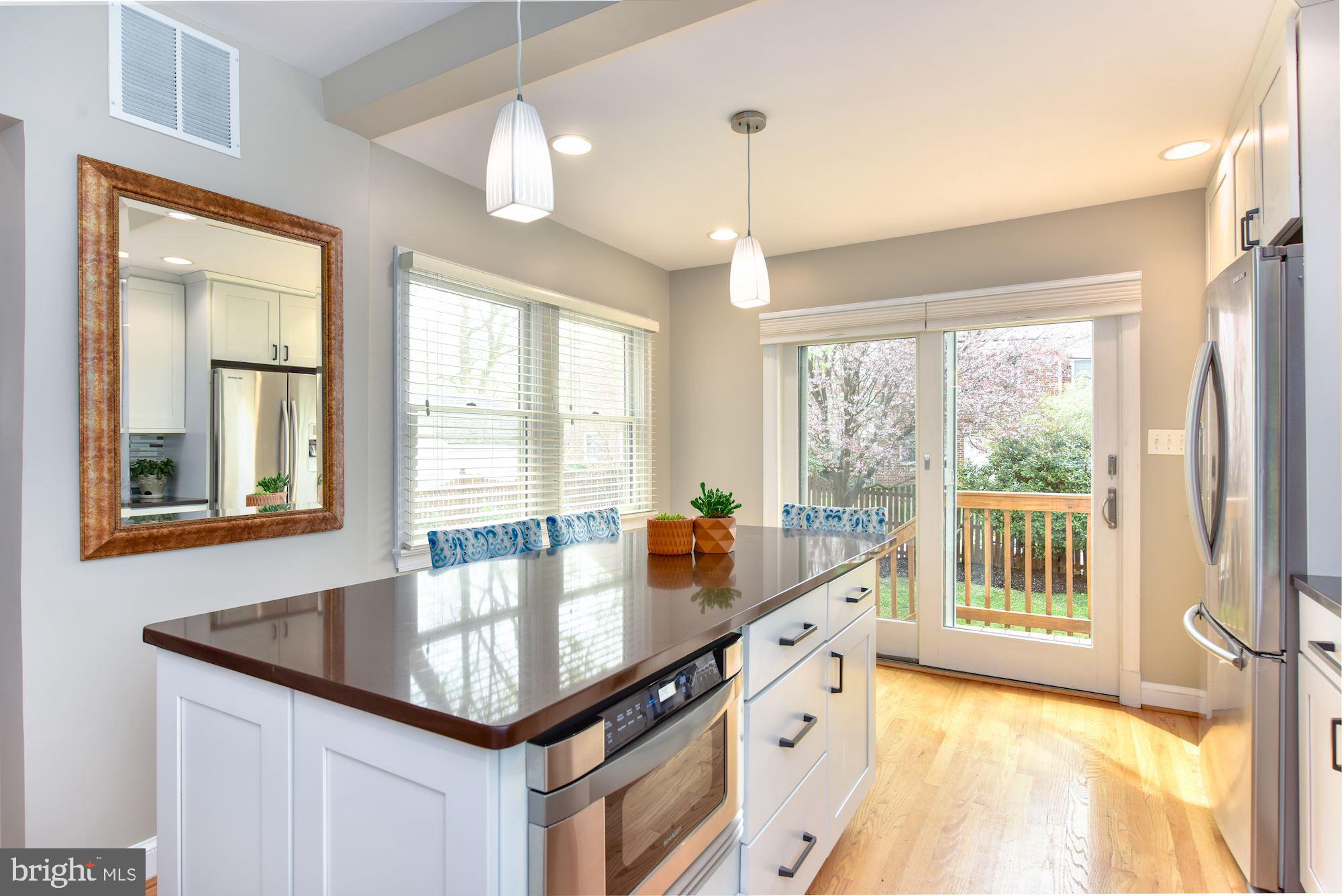 4504 Chesapeake Street Northwest Washington, DC 20016 - Photo 8 of 21 Sliding Glass door to perfectly level lot