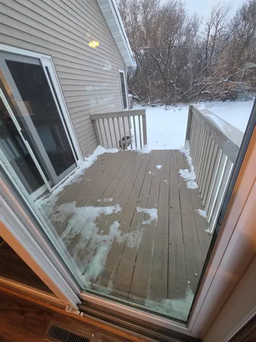 a view of outdoor space and deck