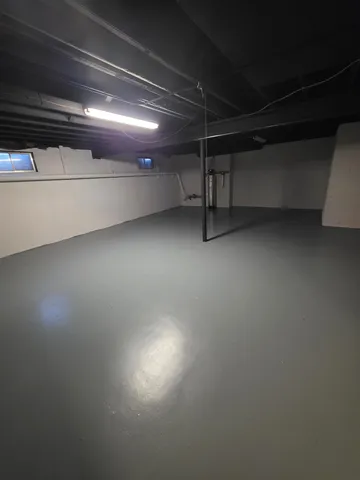 a view of a room with an empty space