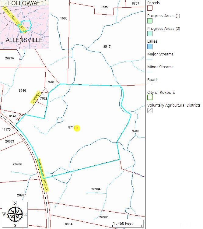0 St Paul Church Road Roxboro, NC 27574 - Photo 21 of 22 This view shows any major or minor streams located on the property as well as the little pond.