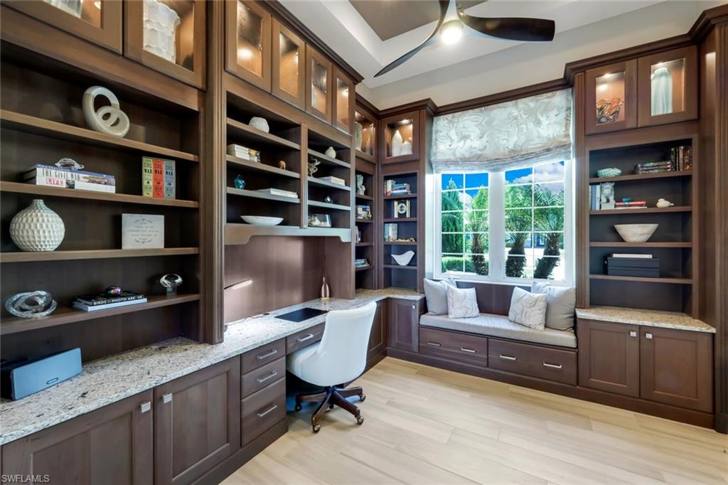 6259 Lightbourn Way Naples, FL 34113 - Photo 16 of 23 Custom Built-Ins in the office