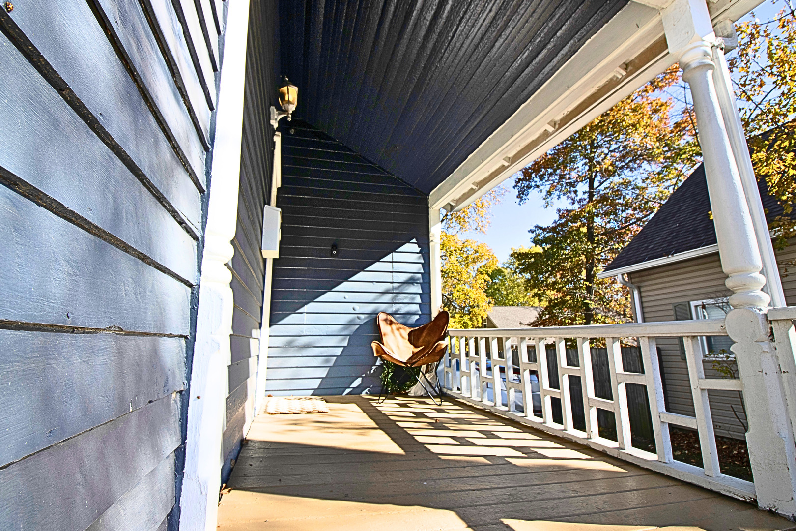 641 Aberdeen Street Marseilles, IL 61341 - Photo 4 of 28 a view of a balcony with wooden floor and fence