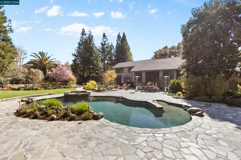 a view of outdoor space with seating area