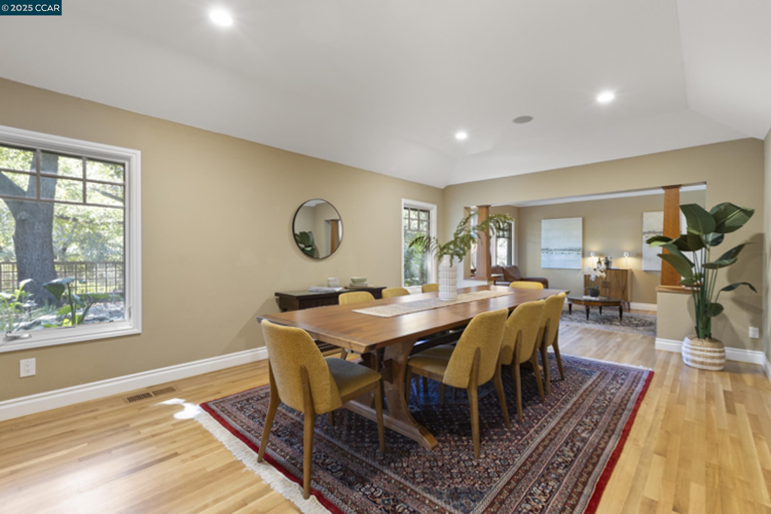 350 Pine Creek Road Walnut Creek, CA 94598 - Photo 6 of 59 a view of a dining room with furniture window and wooden floor